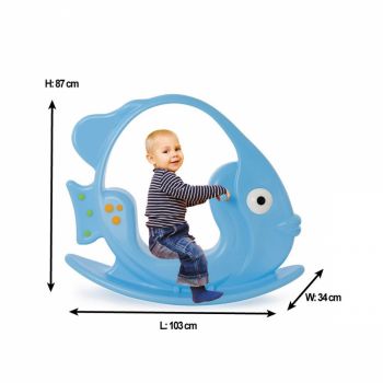 Balansoar pentru copii Pilsan Fish Albastru