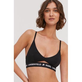 Karl Lagerfeld Sutien culoarea negru ieftin