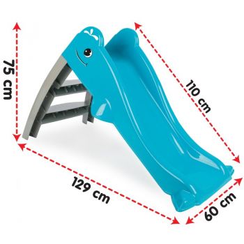 Tobogan cu sistem de atasare la apa Pilsan Dolphin Water Slide Albastru de firma original