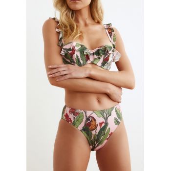 Slip cu imprimeu tropical