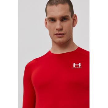 Under Armour mânecă lungă de antrenament culoarea rosu, neted