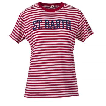 Skylar Flamed Cotton T-Shirt Garment Dyed Embry L