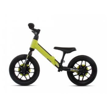 Bicicleta fara pedale si roti cu LED Sun Baby 017 Spark Green