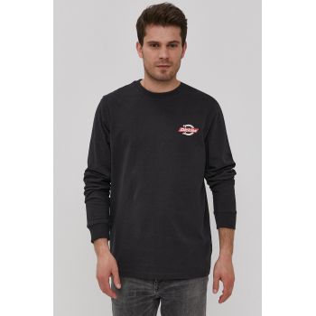 Dickies Longsleeve bărbați, culoarea negru, cu imprimeu