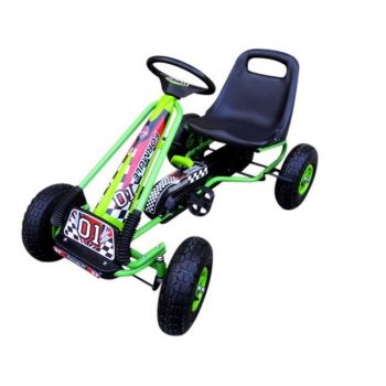 Kart cu pedale Gokart 3-7 ani roti gonflabile G1 R-Sport verde de firma original