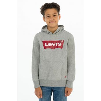 Levi's Bluză copii culoarea gri, cu imprimeu ieftin