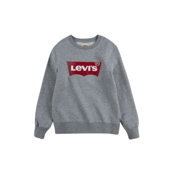 Levi's Bluză copii culoarea gri, cu imprimeu ieftin