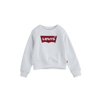 Levi's Bluză copii culoarea alb, cu imprimeu ieftina