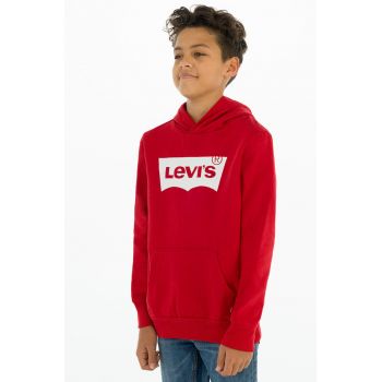 Levi's Bluză copii culoarea rosu, cu imprimeu ieftin