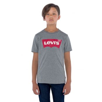 Levi's Tricou copii culoarea gri, cu imprimeu