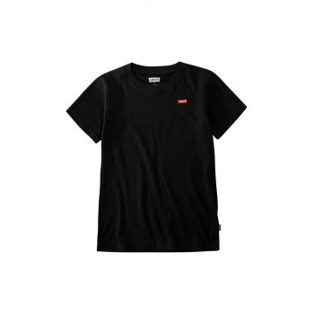 Levi's Tricou copii culoarea negru, material neted