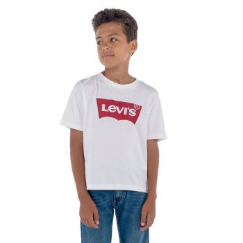 Levi's Tricou copii culoarea alb, cu imprimeu