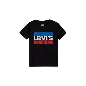 Levi's Tricou copii culoarea negru, cu imprimeu