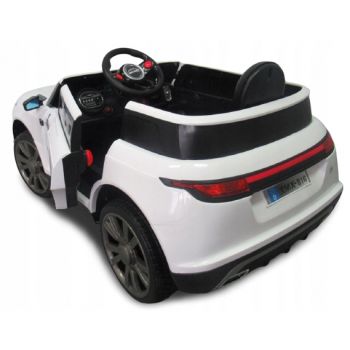 Masinuta electrica cu telecomanda si roti EVA R-Sport Cabrio F4 alb la reducere