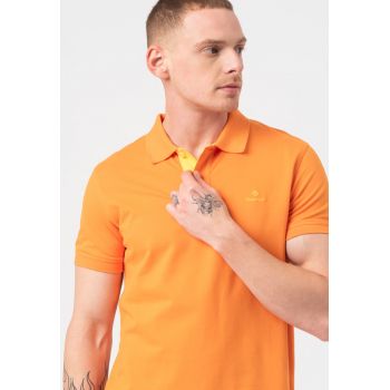 Tricou polo regular fit din pique