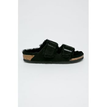 Birkenstock - Papuci de casă Arizona Fur 752663-Black