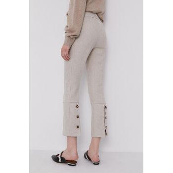 Tory Burch Pantaloni femei, transparent, model drept, high waist