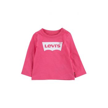 Levi's Longsleeve copii culoarea roz
