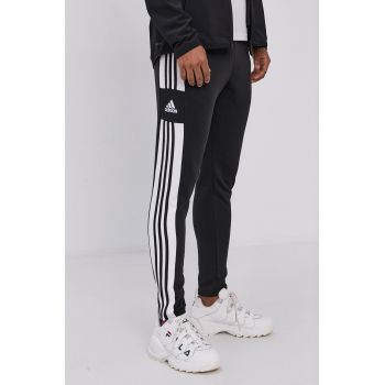 Adidas Performance Pantaloni GT6642 bărbați, culoarea negru, cu imprimeu