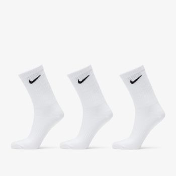 Nike Everyday Lightweight Crew Socks 3-Pack White/ Black ieftin