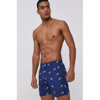 OAS Pantaloni scurți de baie culoarea albastru marin de firma original