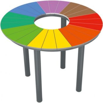 Masa rotunda Rainbow pentru exterior la reducere