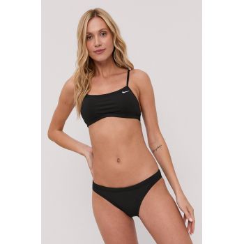 Nike costum de baie culoarea negru, cupa usor rigidizata