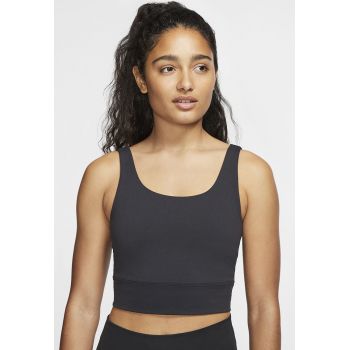 Top crop cu decolteu amplu - pentru yoga Luxe