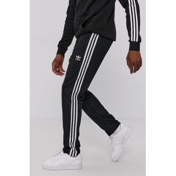 Adidas Originals Pantaloni H09115 bărbați, culoarea negru, material neted