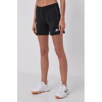 Adidas Performance Pantaloni scurți GM7330 femei, culoarea negru, material neted, medium waist ieftini