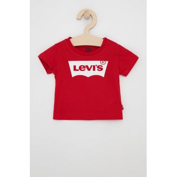 Levi's Tricou copii culoarea rosu, cu imprimeu