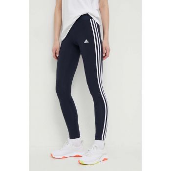 adidas colanți H07771 femei, culoarea bleumarin, material uni H07771