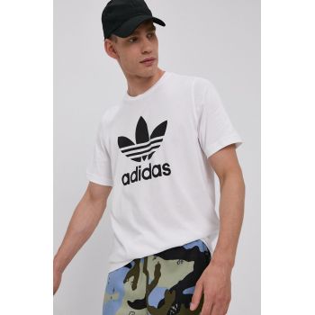 Adidas Originals Tricou H06644 bărbați, culoarea alb, cu imprimeu