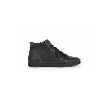 Geox Pantofi culoarea negru, cu toc plat