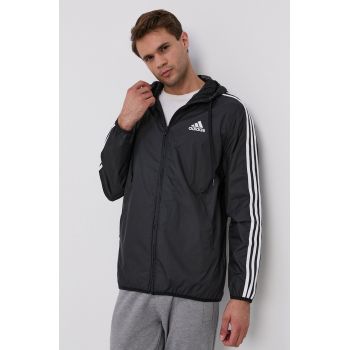 Adidas Performance Geacă GK9026 bărbați, culoarea negru, de tranzitie ieftina