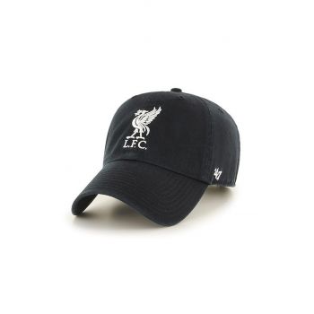 47brand șapcă EPL Liverpool culoarea negru, cu imprimeu de firma originala