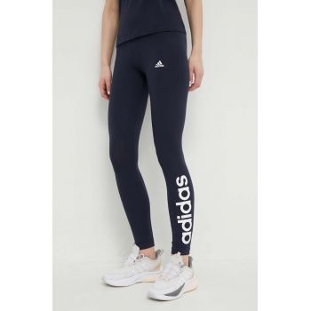 adidas colanți H07781 femei, culoarea bleumarin, cu imprimeu H07781 ieftini