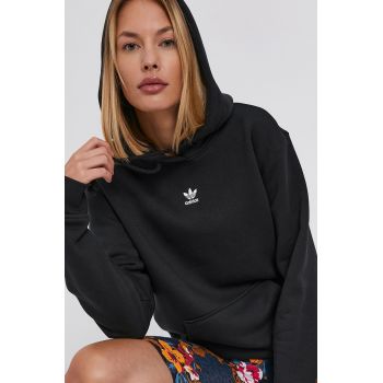 Adidas Originals Bluză H34725 femei, culoarea negru, material neted