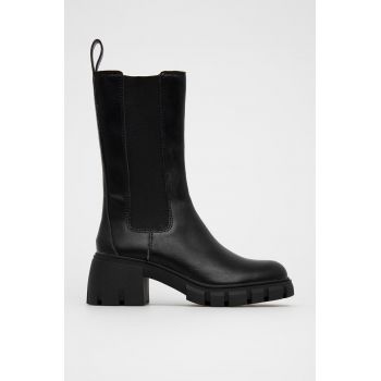 Steve Madden Cizme femei, culoarea negru, cu platformă