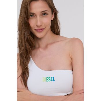 Diesel Sutien de baie cu două fețe culoarea negru, cupa moale