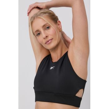 Reebok Sutien GU9519 culoarea negru, material neted