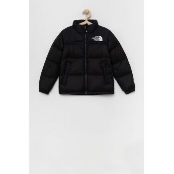 The North Face Geacă de puf pentru copii culoarea negru