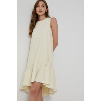 Victoria Victoria Beckham Rochie culoarea crem, mini, oversize