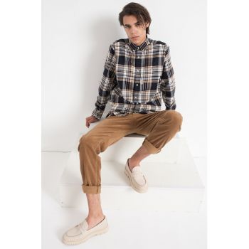 Pantaloni slim fit din reiat