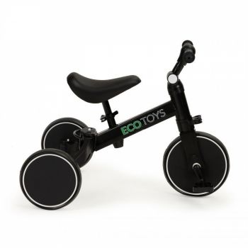 Tricicleta 4 in 1 cu pedale detasabile Ecotoys YM-BB-6 negru ieftina
