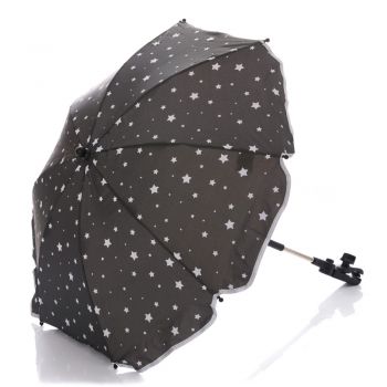 Umbrela pentru carucior 82 cm UV 50+ Stelute Grey Fillikid ieftin
