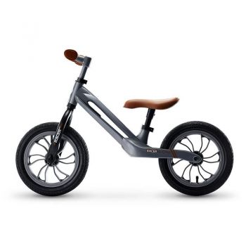 Bicicleta fara pedale Balance bike Qplay Racer Gri ieftina