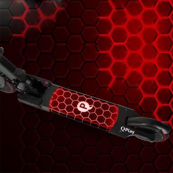 Trotineta led Qplay Honeycomb Rosu de firma originala