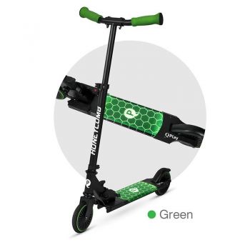 Trotineta led QPlay Honeycomb Verde de firma originala