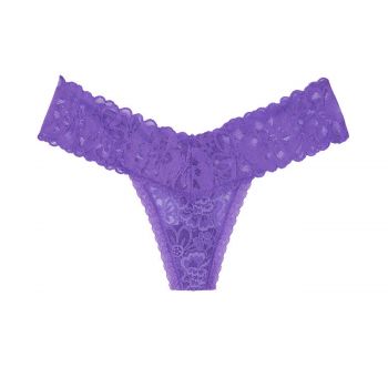 Floral Lace Thong Panty L de firma originala